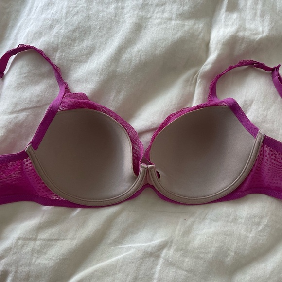 Natori pink lace bra 32DD - Picture 2 of 6